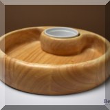 K21. Crate and Barrel wood chip and dip - $16